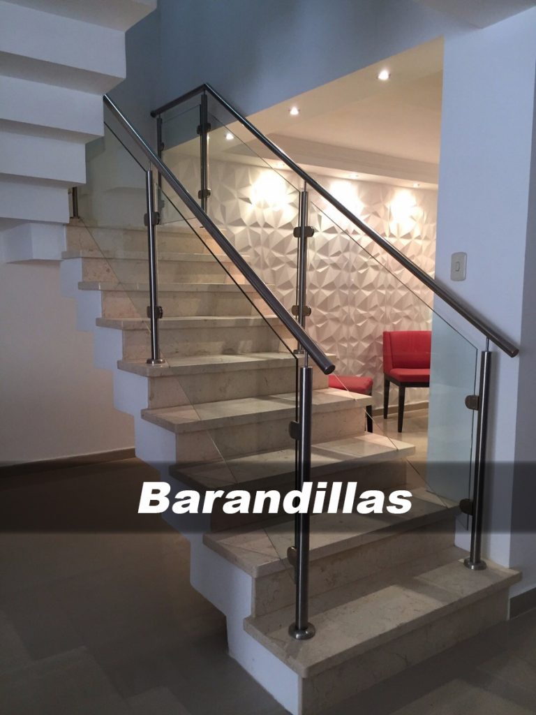 barandillas de acero inox y cristal medida – Carpintería metálica en El Ejido