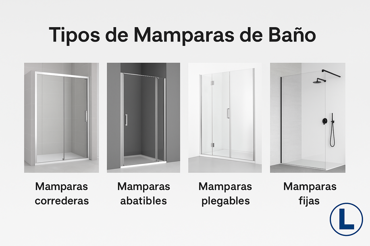 Tipos de Mamparas de Baño: cómo elegir la ideal para tu espacio | Instalación en El Ejido