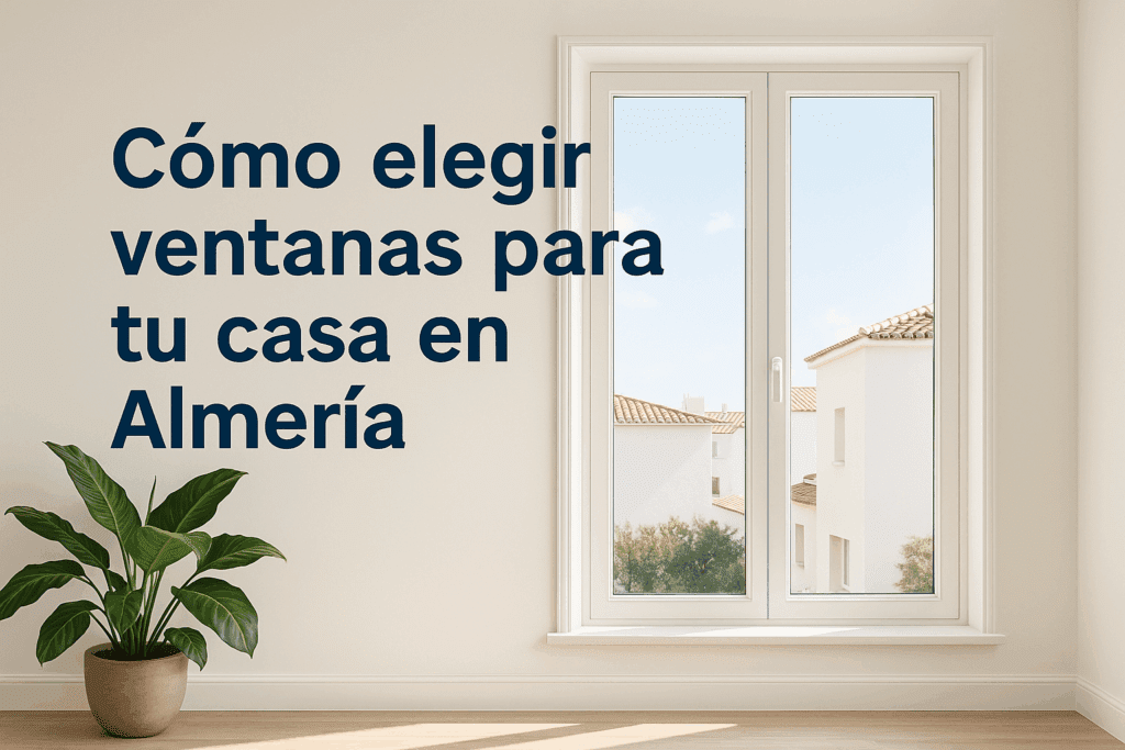 Ventanas modernas instaladas en una vivienda de Almería