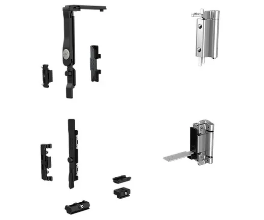 Kit oscilo 1 hoja sin cremona, herrajes completos para ventana oscilobatiente